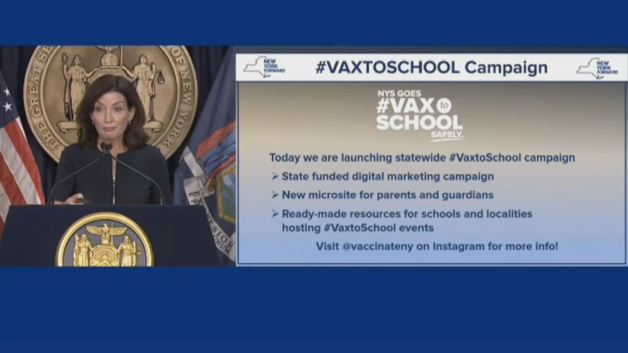 NYS Launches #VaxToSchool Campaign To Improve Student Vaccination Numbers