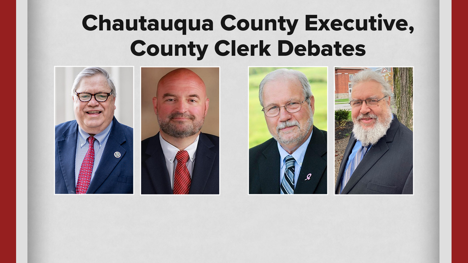 Chautauqua County Executive, County Clerk Debates Happening Next Week