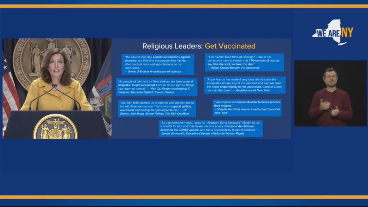New York To Challenge COVID-19 Vaccine Mandate Religious Exemption Ruling