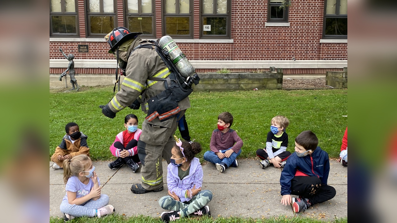 Jamestown Fire Department Visits Local Schools For Fire Prevention Month 