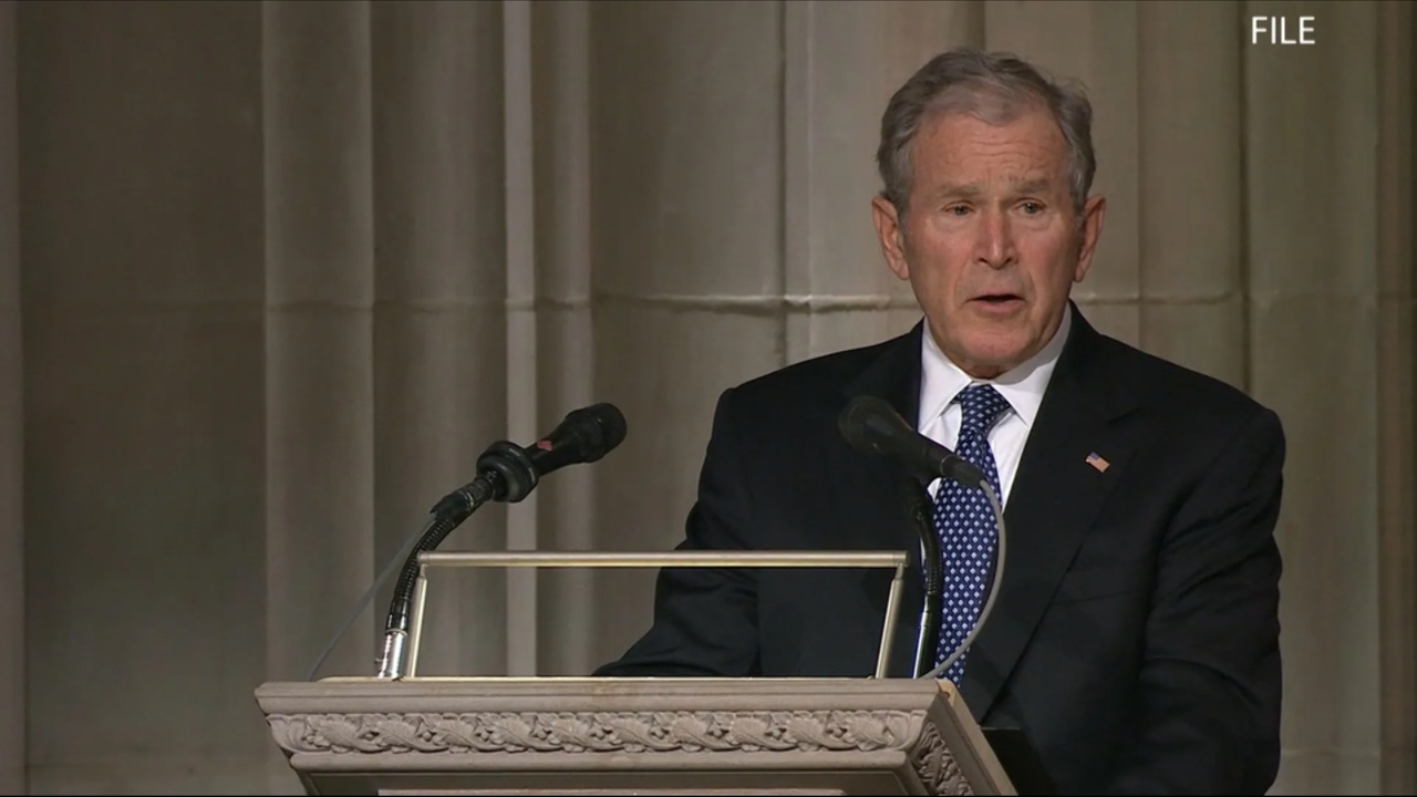 Former President Bush Spoke To Hundreds In Erie Tuesday