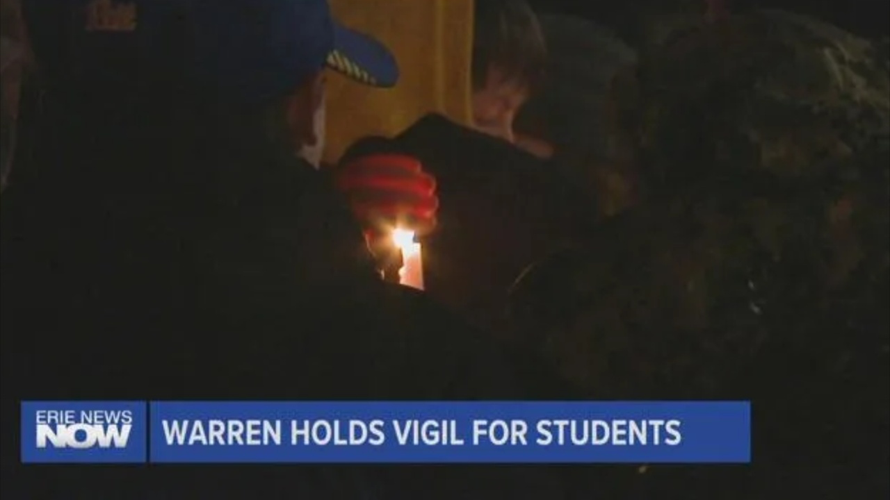 Warren Holds Vigil After Losing Two High School Students