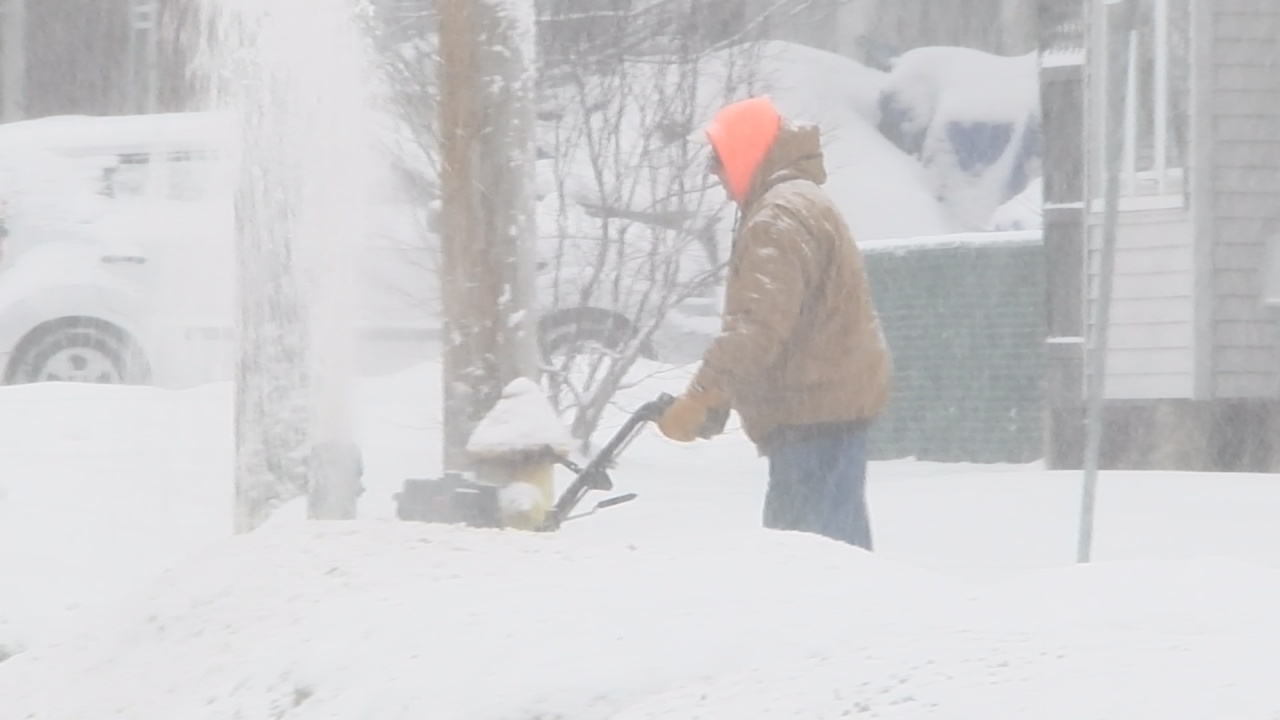 Snow Starts To Pile Up In Jamestown, As Cleanup Efforts Continue Friday