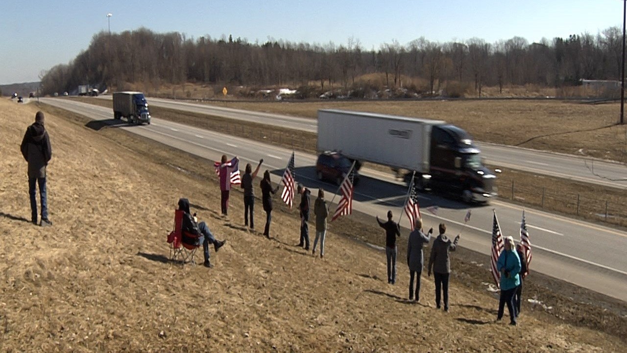 Truck Convoy Stops In Our Region En Route To Washington
