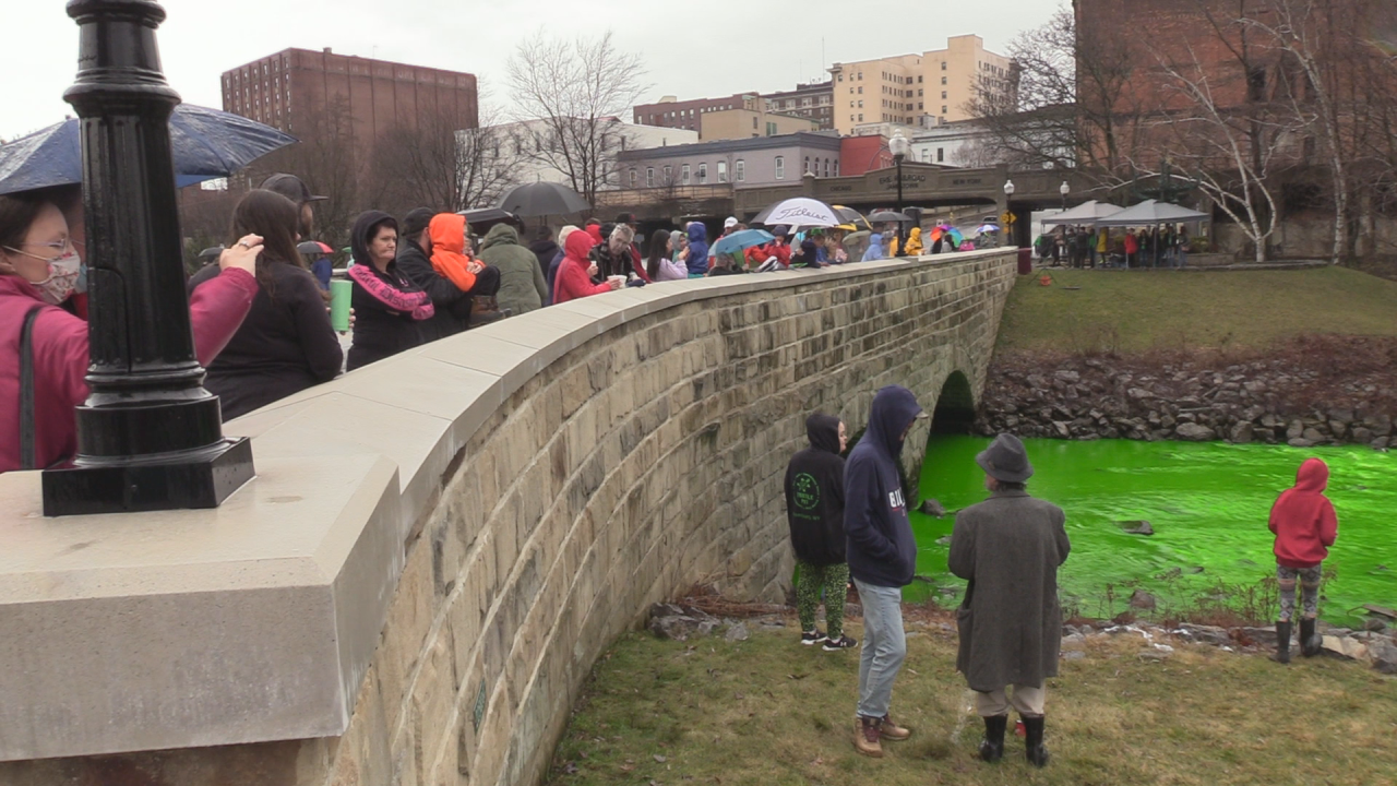 Jamestown River Turns Green For St. Patrick’s Day WNY News Now