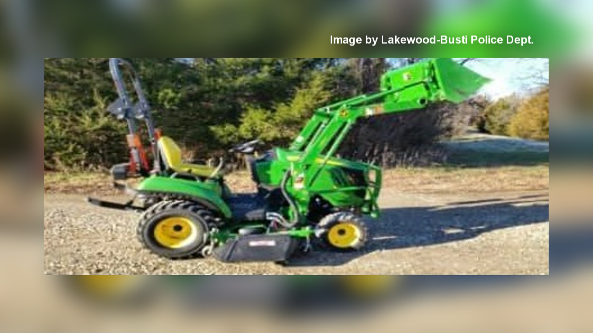 Police Probe Tractor Theft