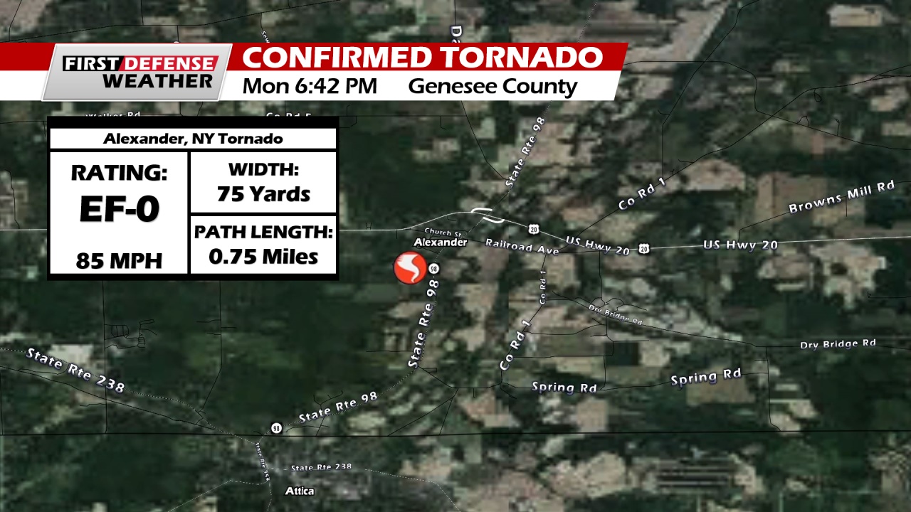 Tornado Touchdown Confirmed In Western New York