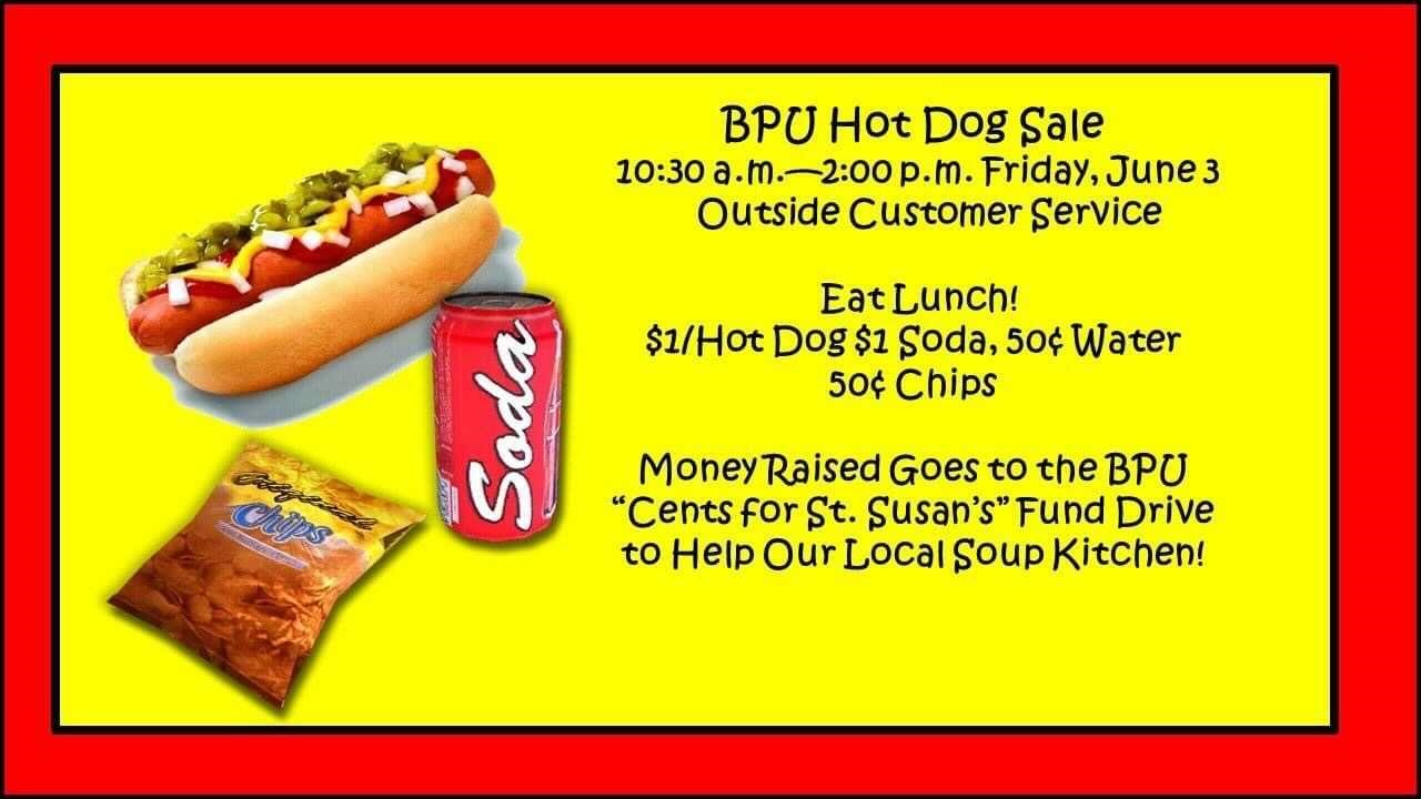 Hot Dogs To Benefit Soup Kitchen