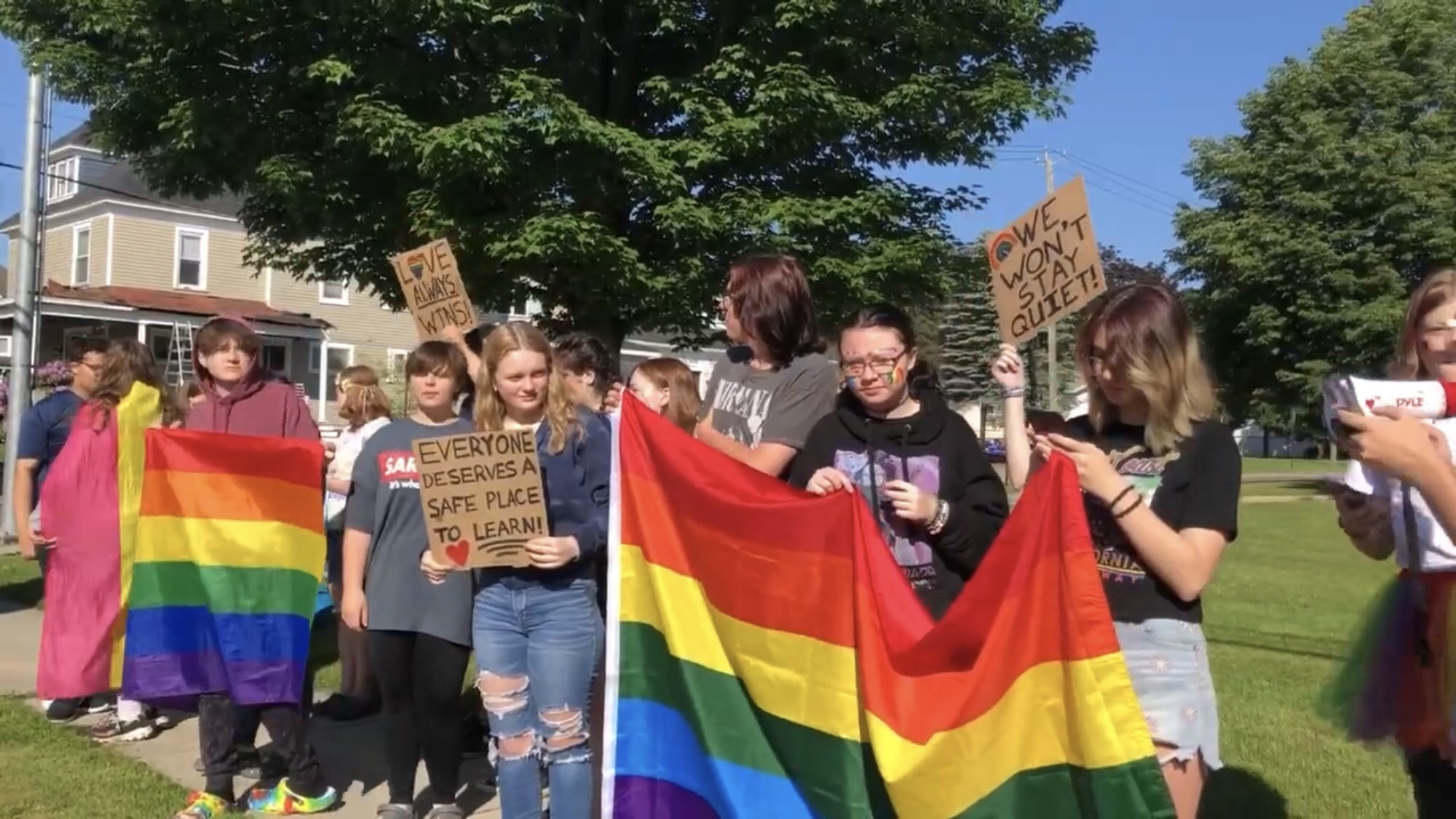Falconer Students Hold Pride Protest WNY News Now