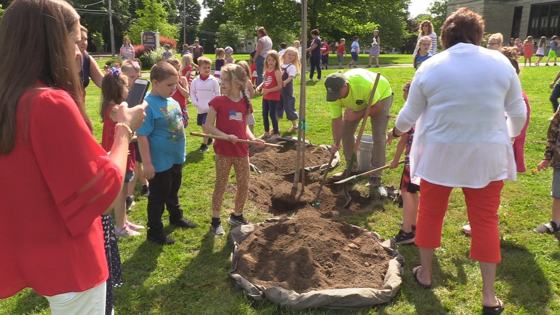Planting A “Wishtree” To End The School Year In Jamestown
