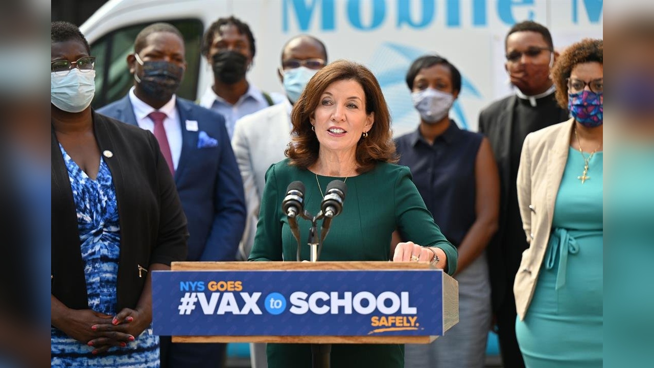 Hochul Announces Re-Launch of Vax-To-School Campaign