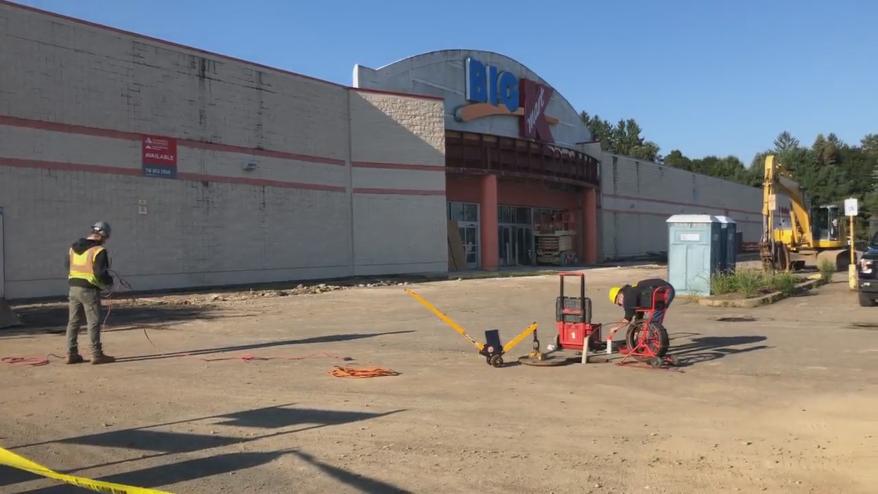 Construction Crews Begin Work To Remodel The Old West Ellicott K-Mart