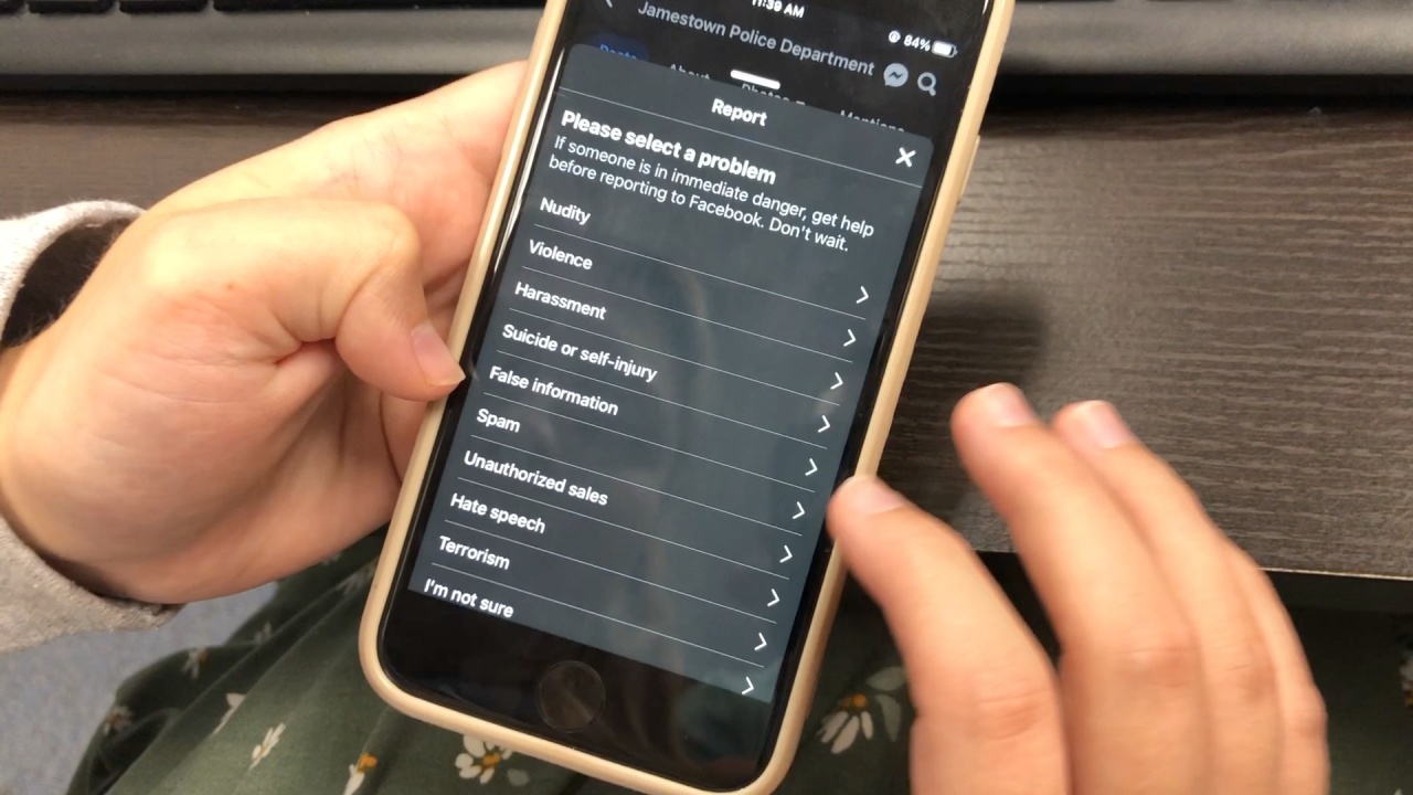 Jamestown Police Warn Facebook Users Of Fake Posts Online