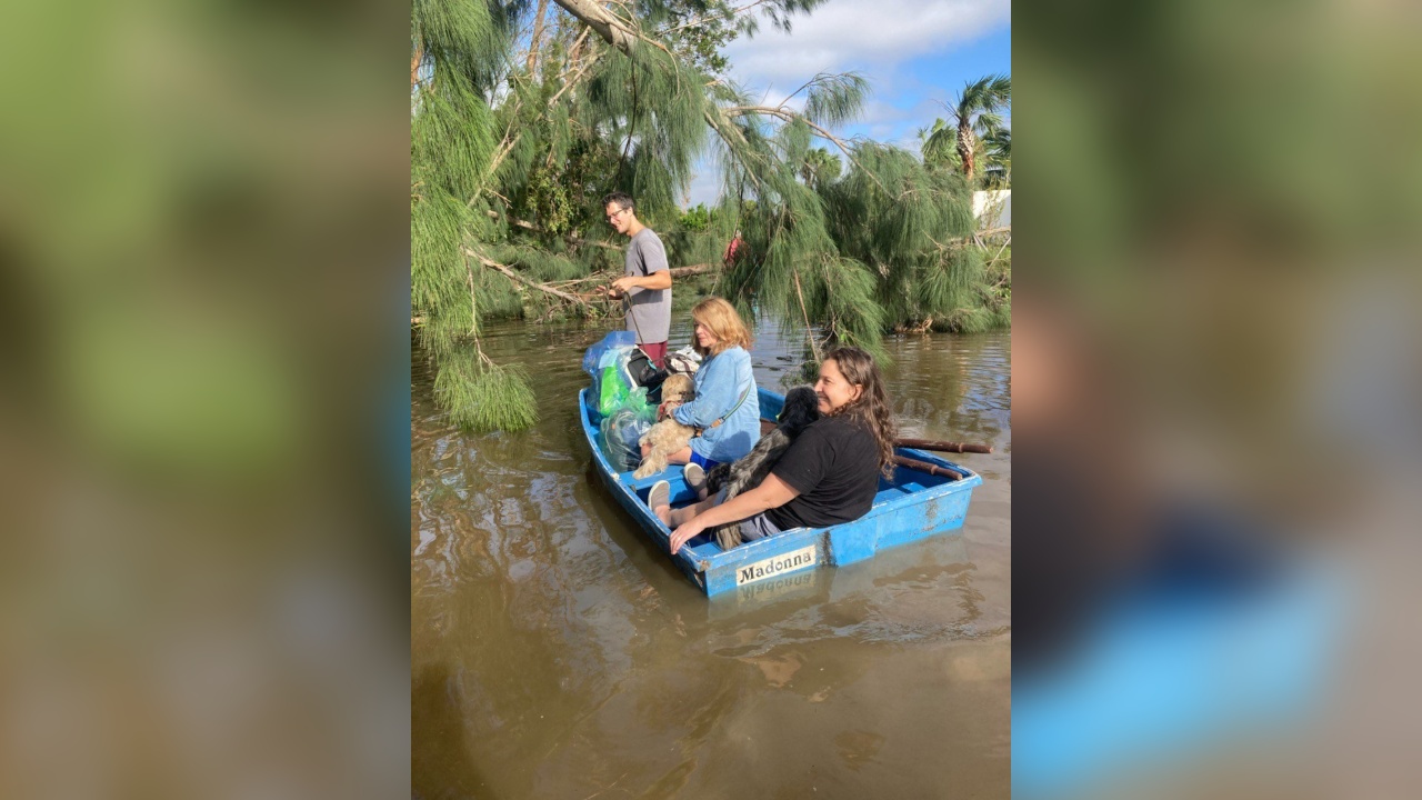 Family Hid in Attic for 14 Hours During Hurricane Ian, Evacuated by Small Boat