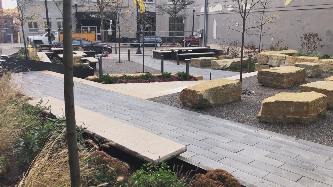 Construction Complete On Revamp Of Downtown Jamestown Park