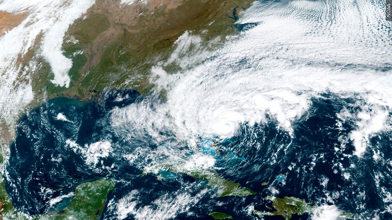 Nicole weakens to tropical storm over east-central Florida