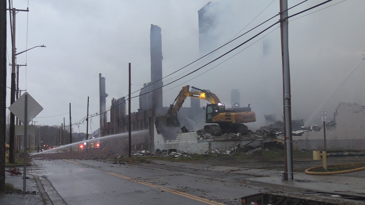 Massive Fire At A Former Jamestown Factory Is Officially Extinguished