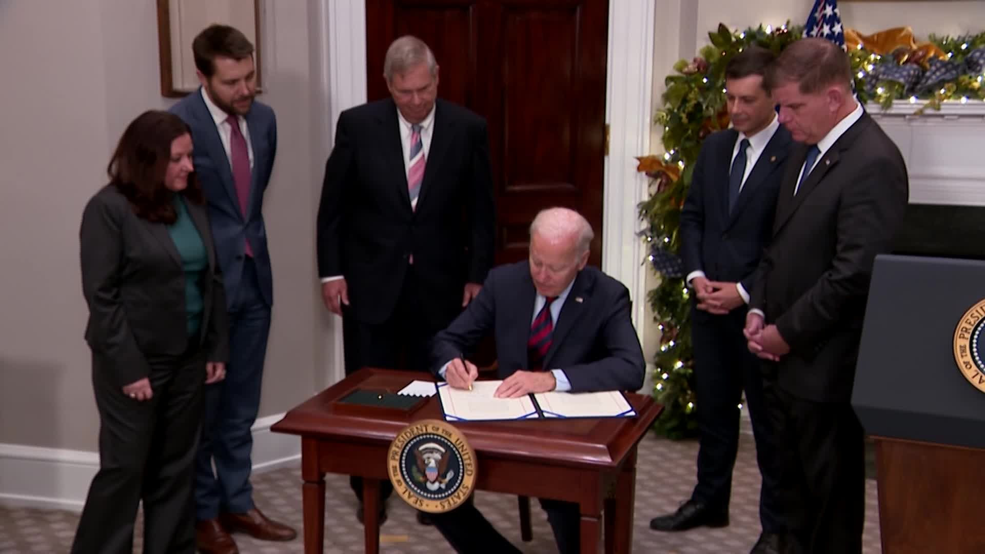 President Biden Signs Rail Measure, Legislation To Avert Rail Strike 