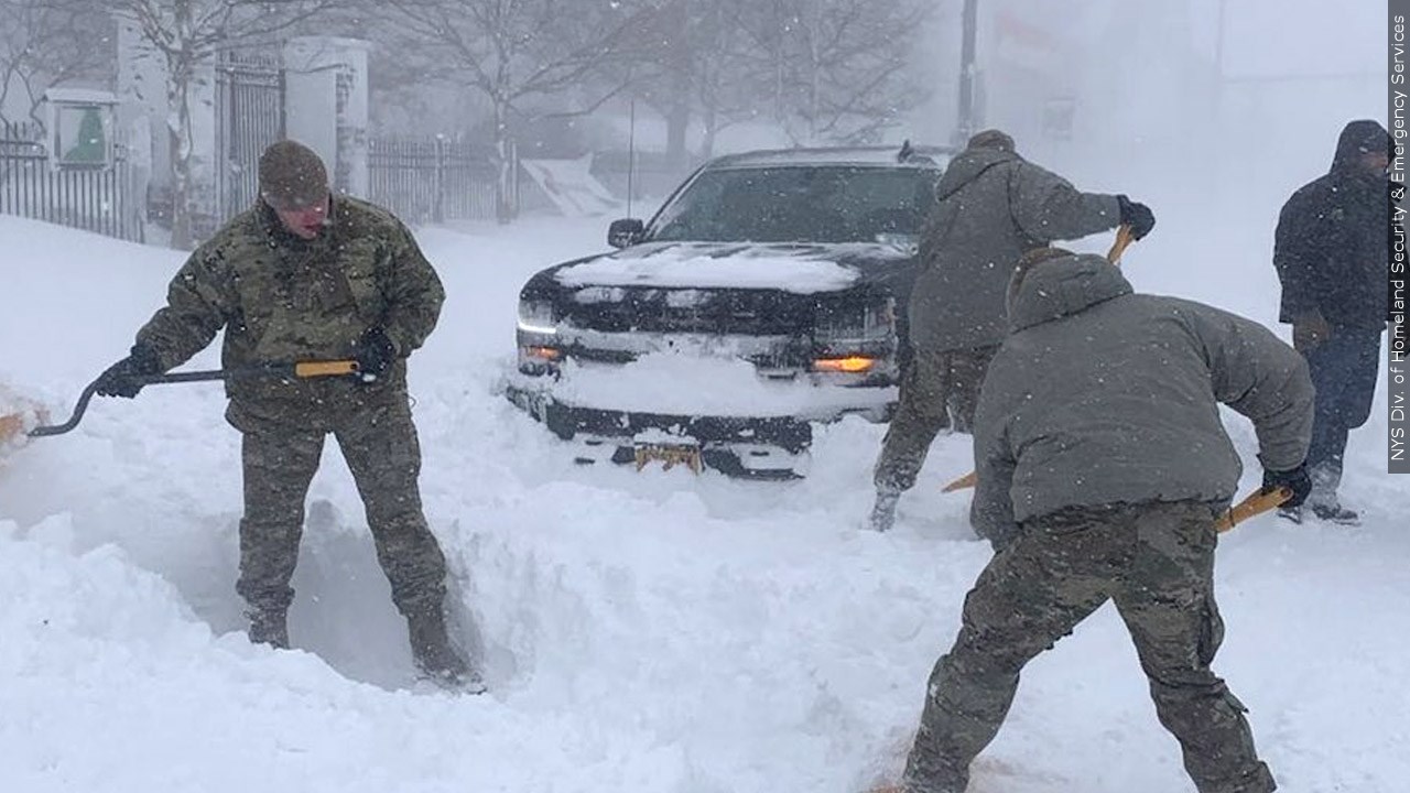 National Guard checks homes in Buffalo for blizzard victims