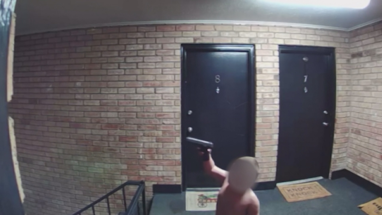 Indiana man arrested after toddler shown on live TV with handgun