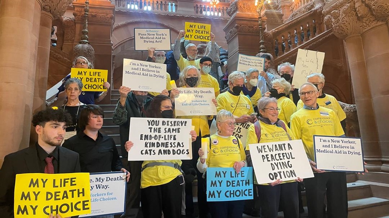 Advocates rally for medical aid in death at NY’s state capitol