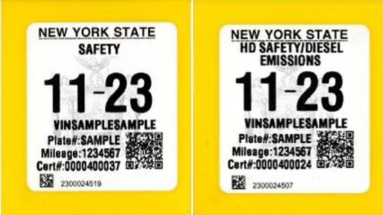 New York inspection stickers get new look