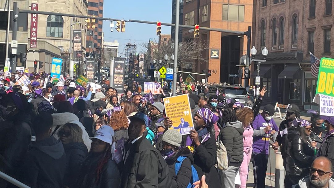 Thousands of advocates rally in Albany asking legislators to put more money into healthcare