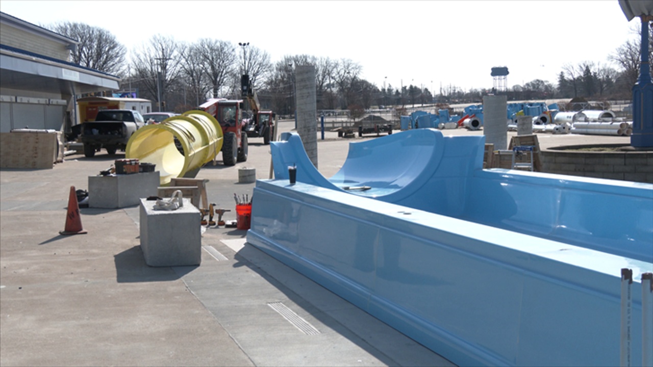 Waldameer Begins Installing New Water Park Ride