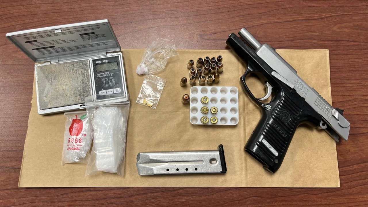 Jamestown Police Recover Loaded Handgun, Drugs During Overnight Stop