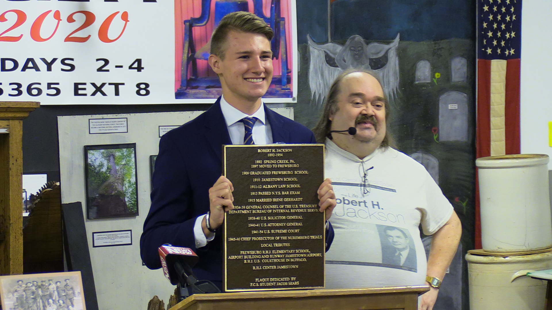 High Schooler Donates Historical Plaque 