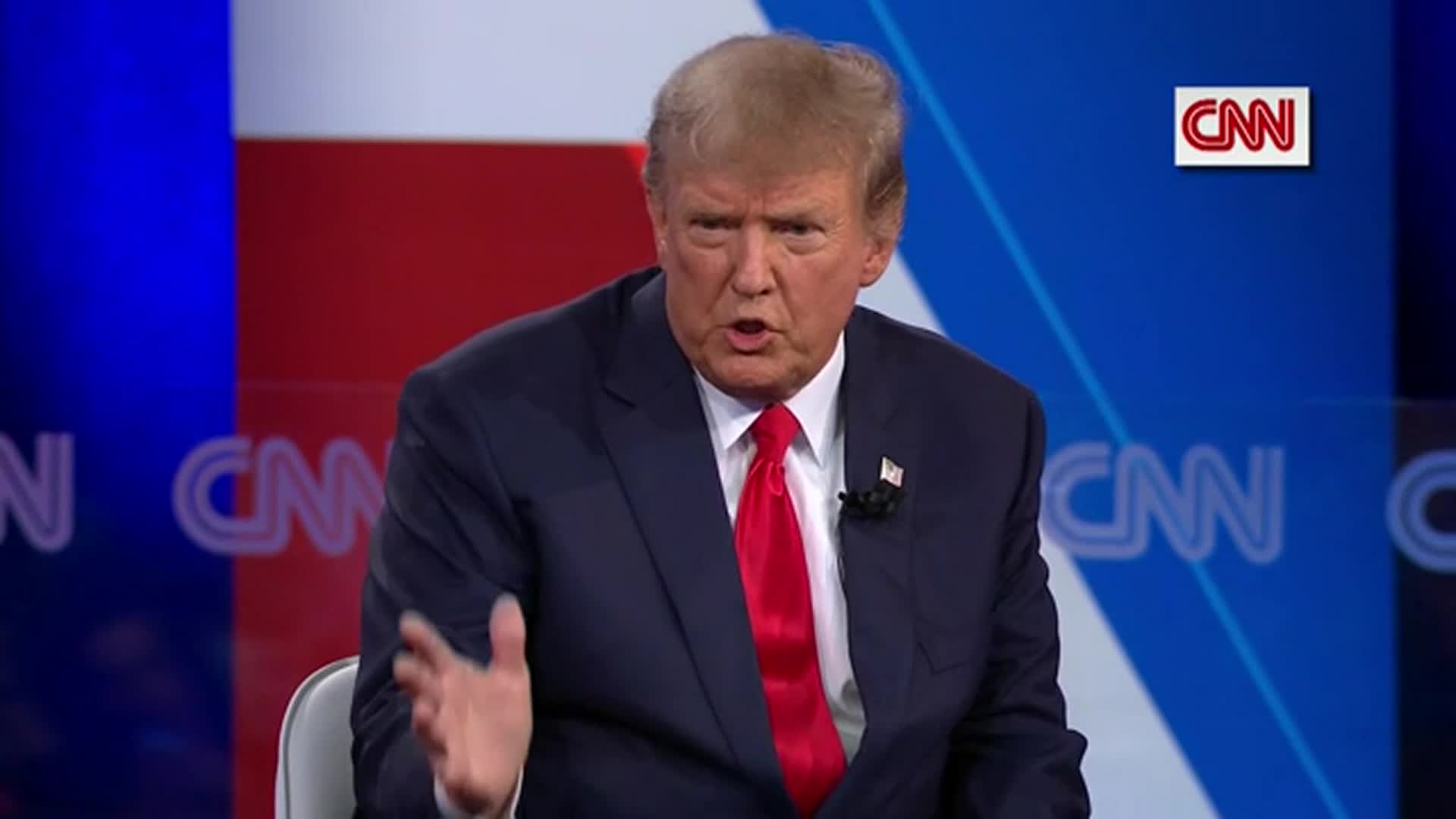 Trump digs in on election lies, insults accuser during CNN town hall event