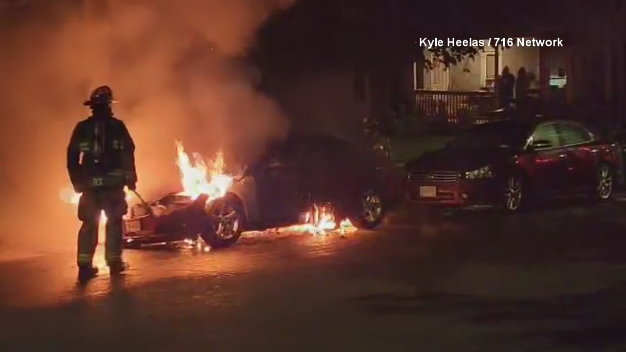 Car Fully Engulfed By Fire