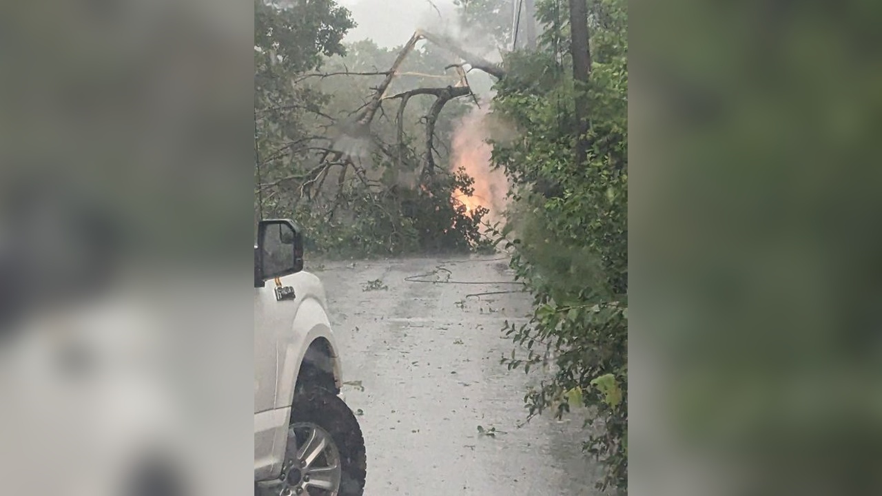 Jamestown Thunderstorm Cleanup Efforts.