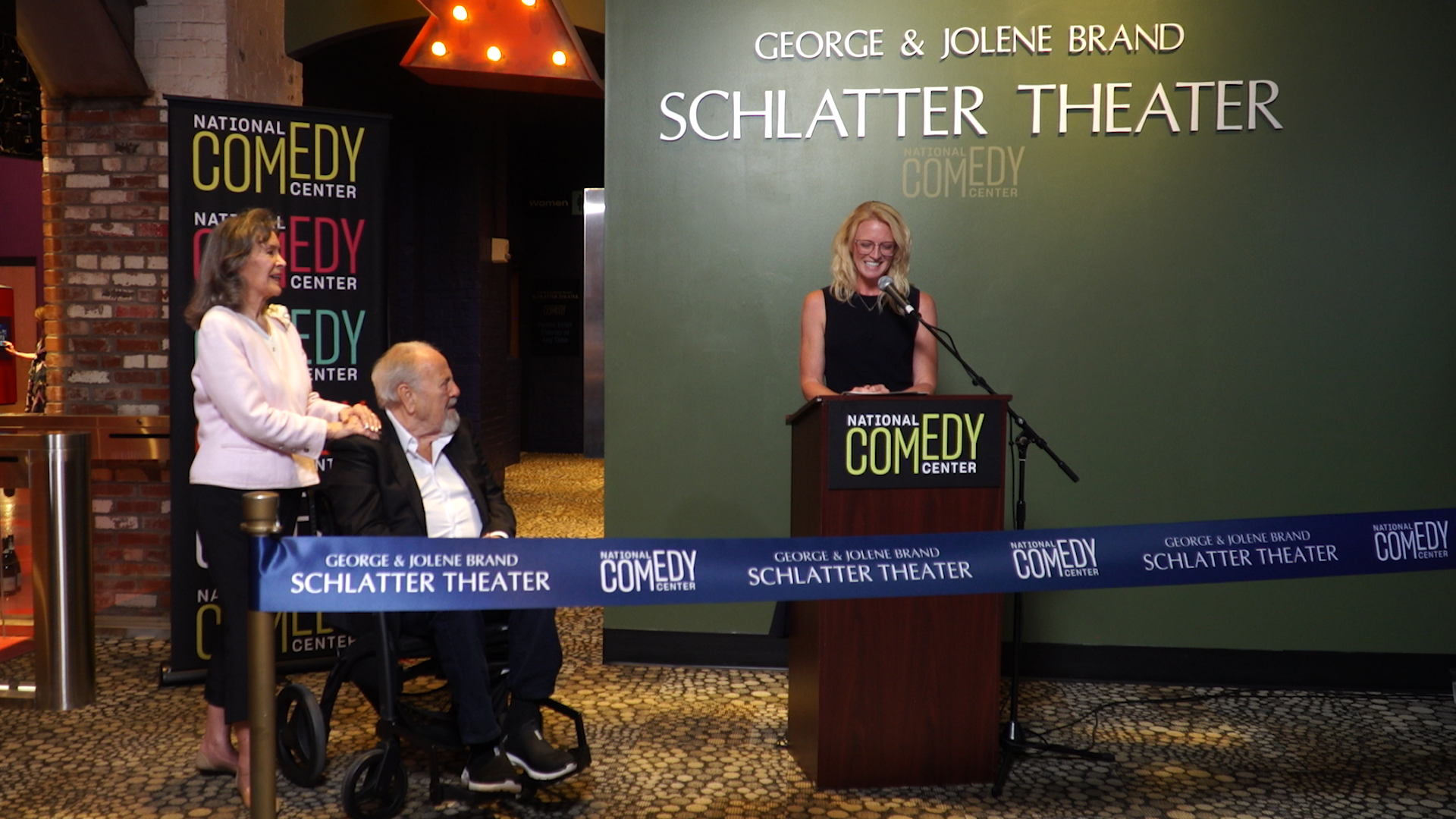 Comedy Center Dedicates George and Jolene Brand Schlatter Theater