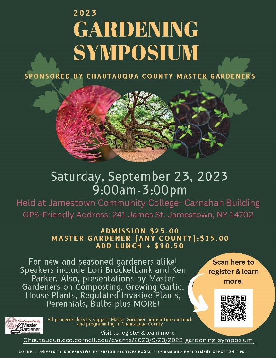Master Gardener Symposium to Blossom in Jamestown