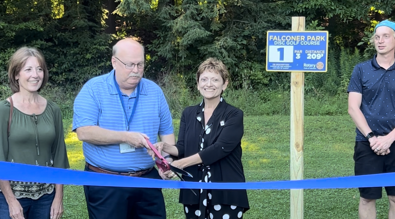 Falconer Rotary Club Unveils Disc Golf Course WNY News Now