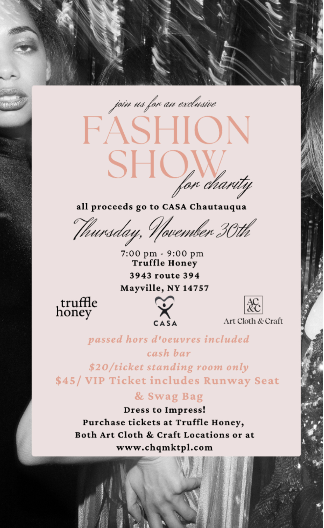 Fashion Show to Benefit CASA of Chautauqua