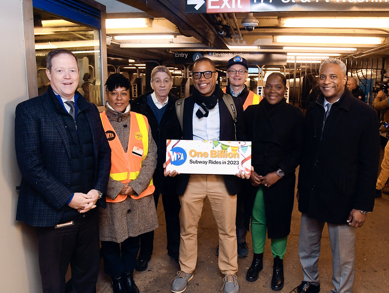 NEW YORK CITY SUBWAY HIT ONE BILLION RIDES THIS YEAR