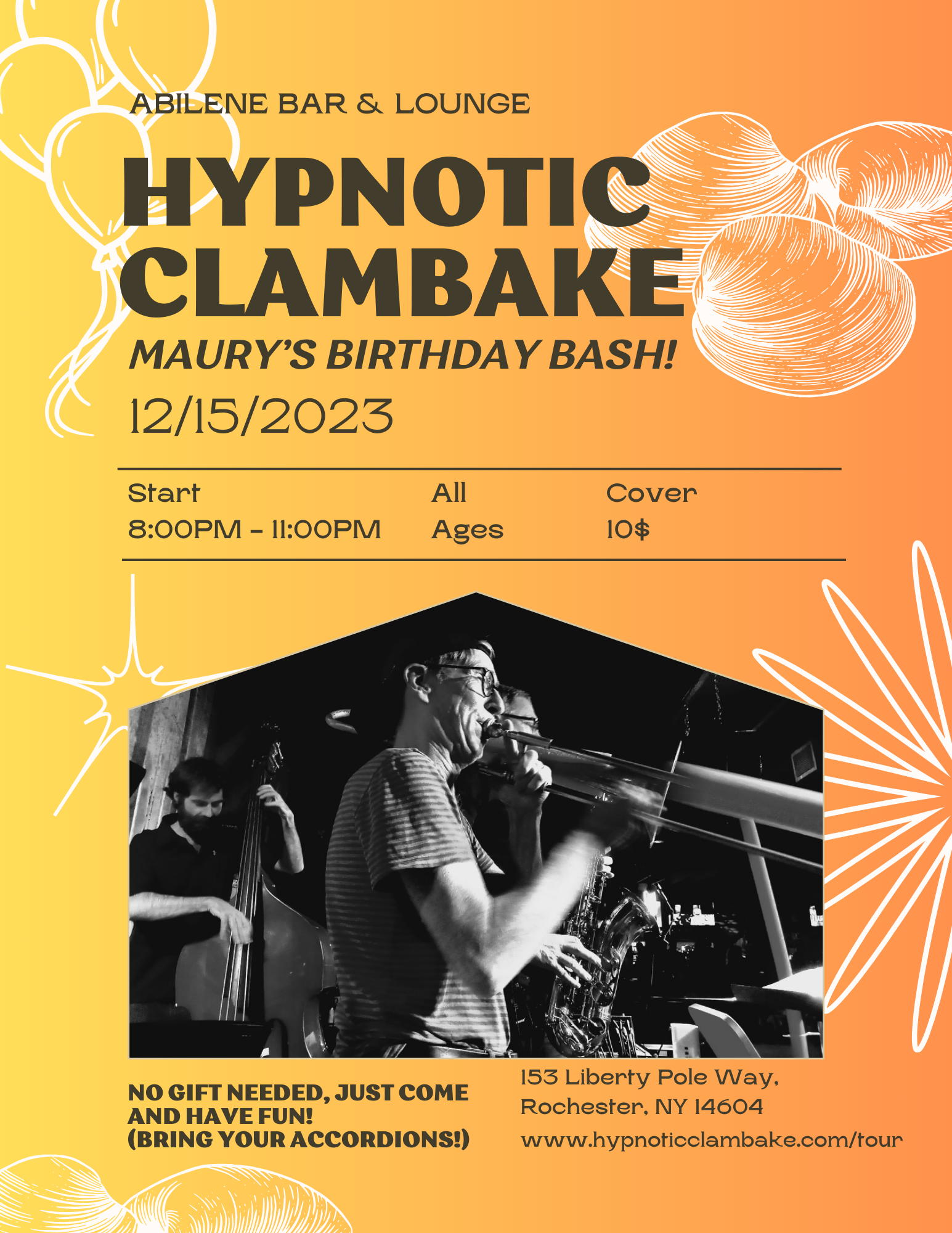 Hypnotic Clambake, Award-Winning Band, Set to Mesmerize