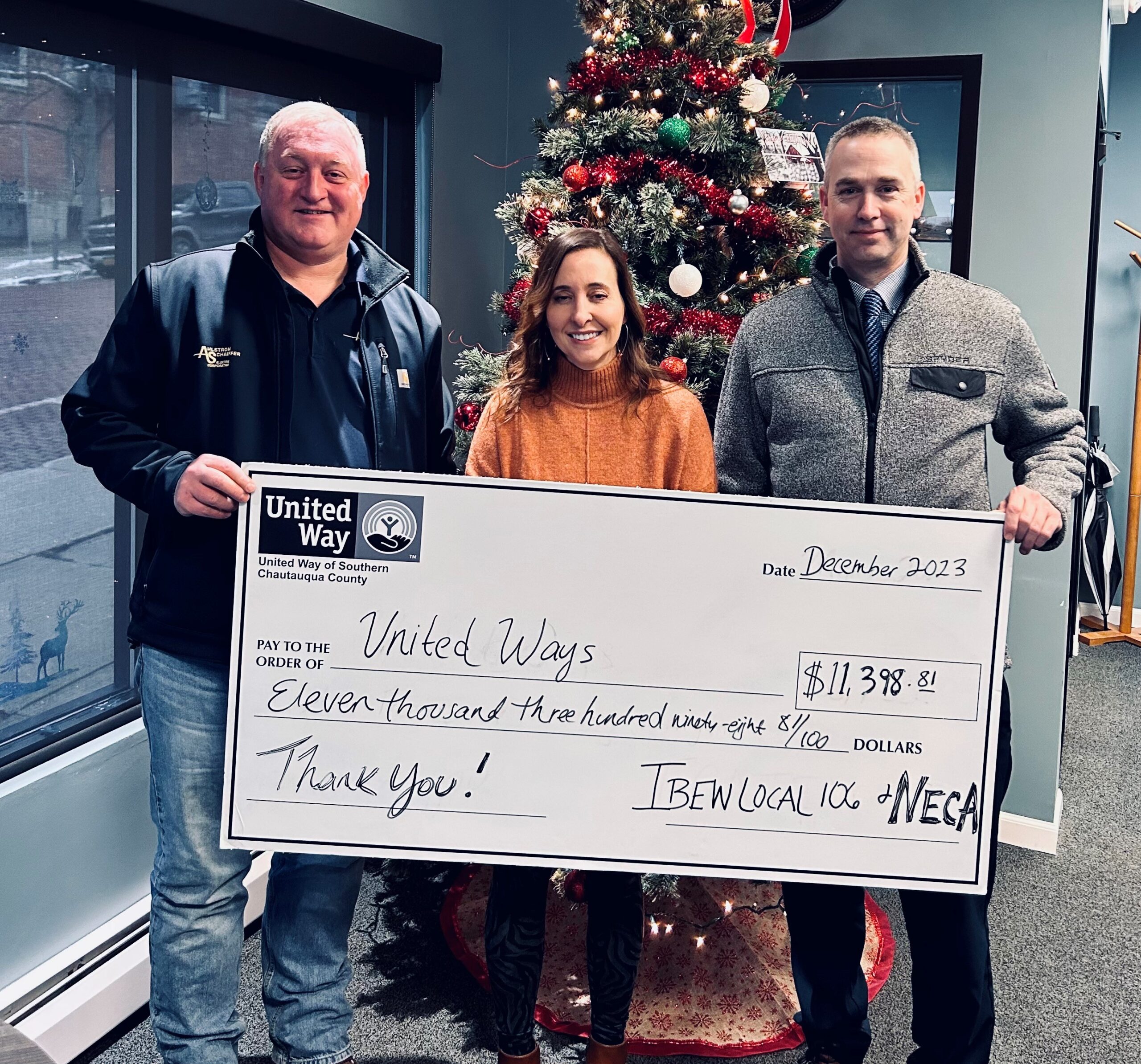 IBEW LOCAL 106 & NECA CONTRIBUTE TO UNITED WAY 2023 FUNDRAISING CAMPAIGN