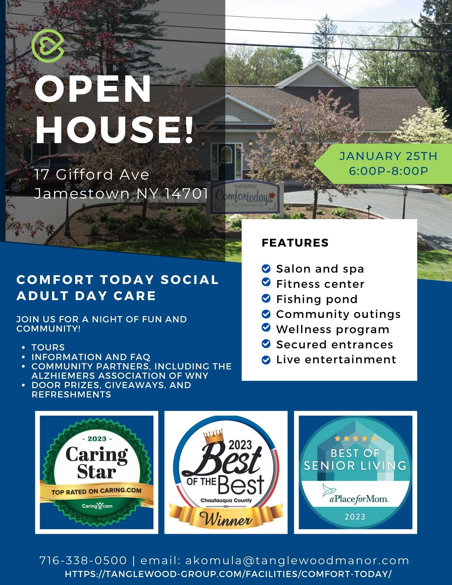 Comfort Today Adult Day Services to Host Open House