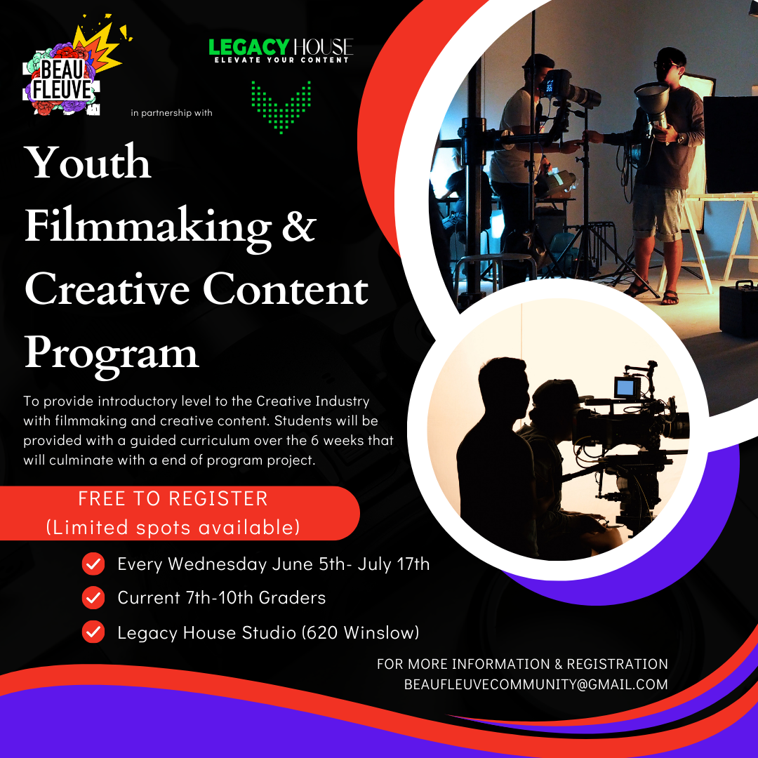 Beau Fleuve Music & Arts Introduces Free ‘Filmmaking & Creative Content Program’